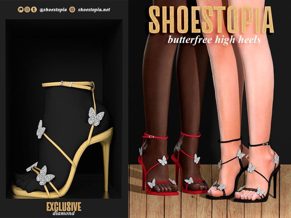 Скриншот мода Босоножки Butterfree High Heels